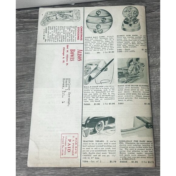 Alison Bowes Christmas Catalog Fashion Booklet Paperback 1955 - Picture 4 of 4